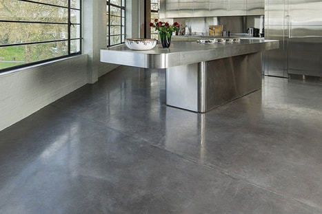Polished Concrete Floors in Kitchen - Tulsa, OK